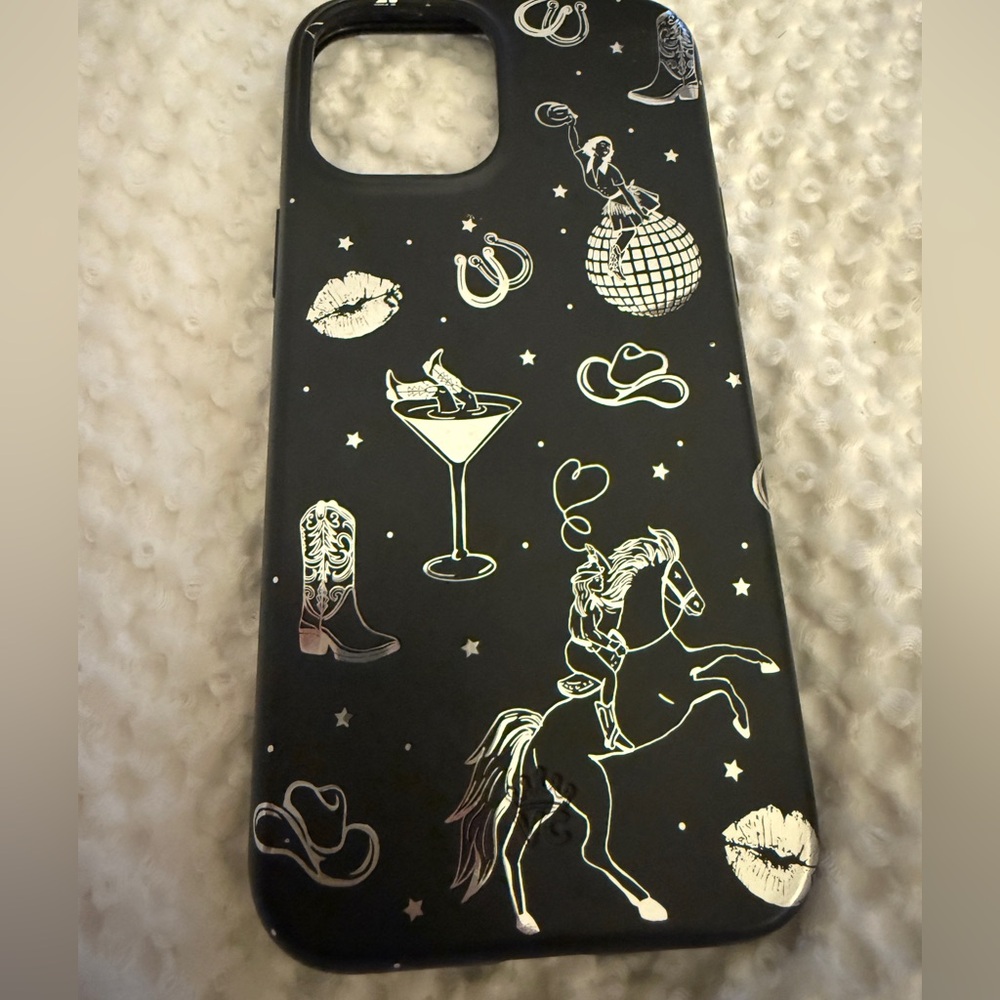 Velvet Caviar disco cowgirl iPhone 12 Pro Max case
